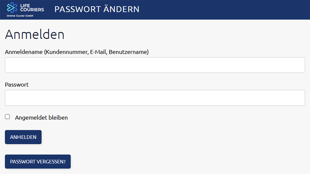 Life Science Logistics Login - Life Couriers